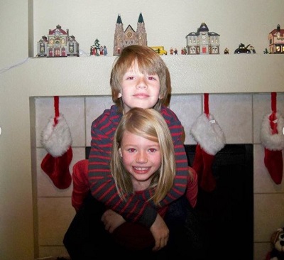 Sydney Taylor old picture with her brother Colin Wilkinson