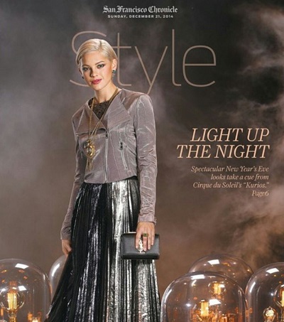 Amanda Pacheco got featured on the cover page of SF Chronicle style section