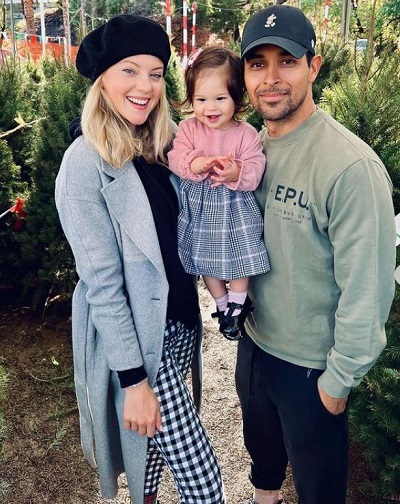Amanda Pacheco with her partner Wilmer Eduardo Valderrama and daughter Nakano Oceana Valderrama