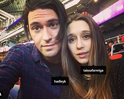 Hadley Klein with his lover Taissa Farmiga