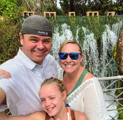 Jazzy Skye with her parents Brandon Skye and Sarah Skye