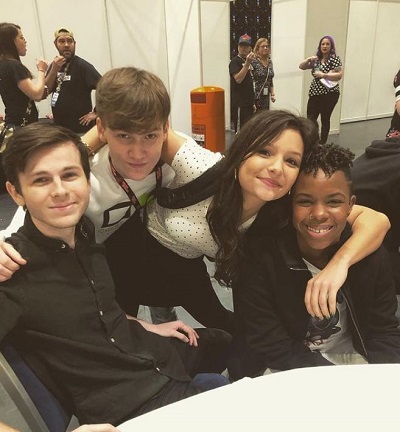Matt Lintz with his friends