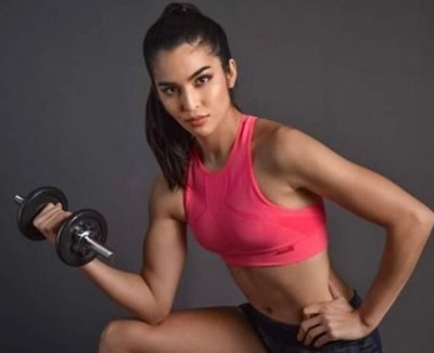 Samantha Ashley works out regularly