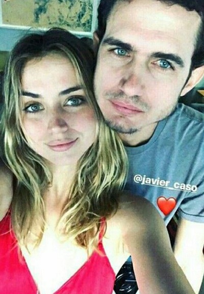 Javier Caso with his sister Ana de Armas