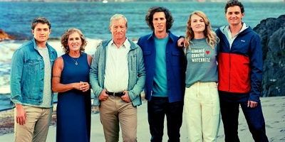 Kat Taylor with her husband Tom Steyer and kids Evelyn Hoover, Henry Hume, Samuel Taylor, Charles Augustus
