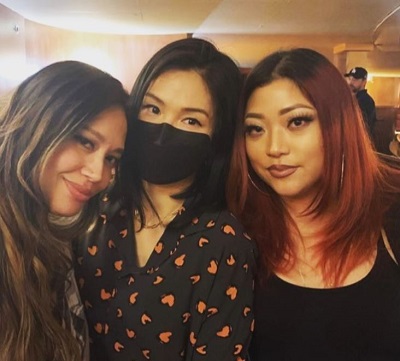 Aiko Tanaka with her friends