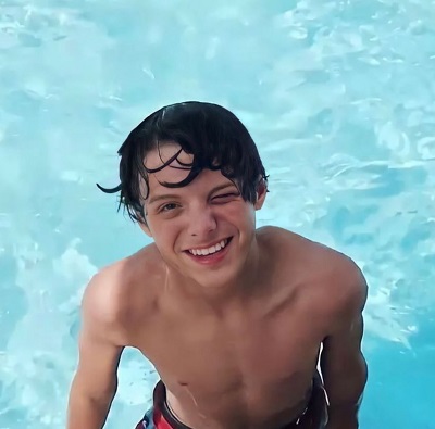Caleb Leblanc loves to do swimming