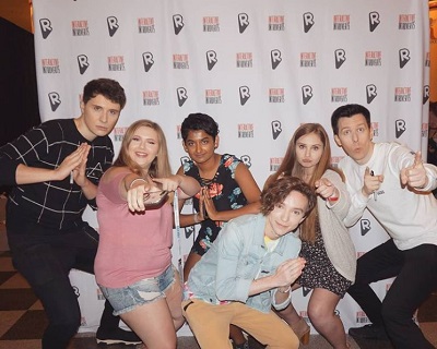 Chandler Wilson with friends