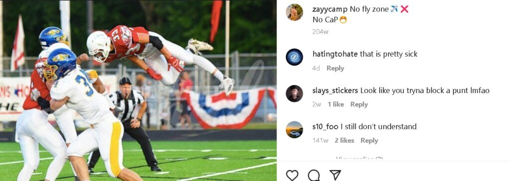 Isaiah Campbell plays soccer
