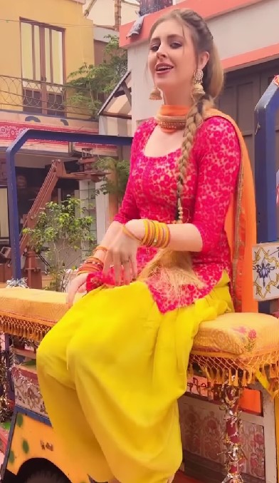 Jazzy Ballerini in Punjabi outfit