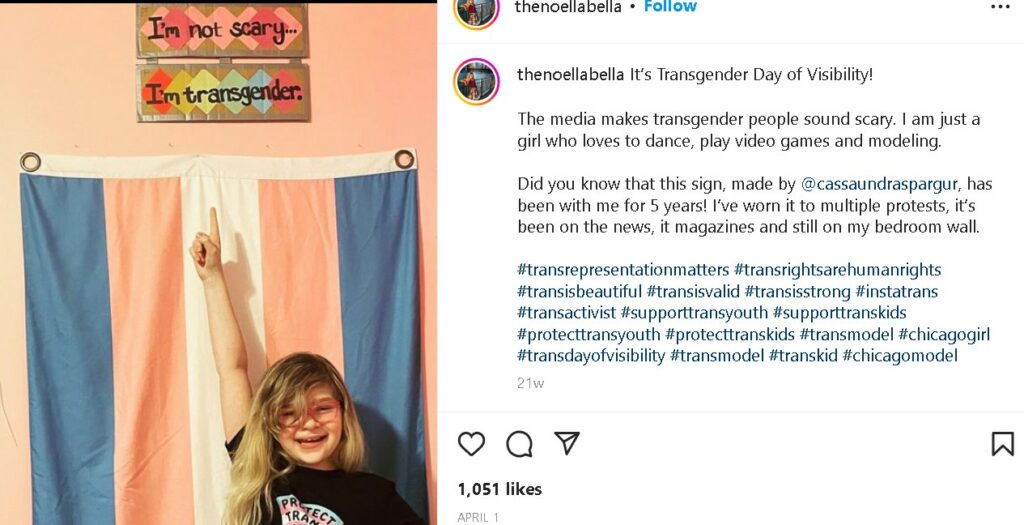 Noella McMaher Instagram post