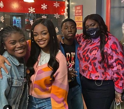 Antonyah Allen with her friends