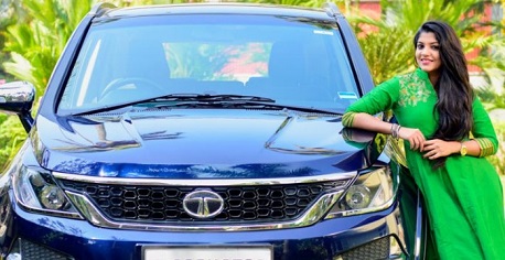 Aparna Balamurali's Tata Hexa Car
