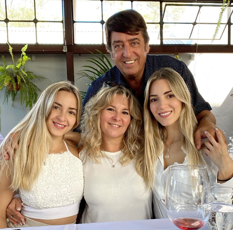 Cristina Invernizzi and her family members