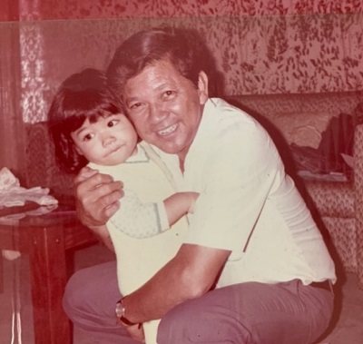 Danica Sotto old picture with her grandfather