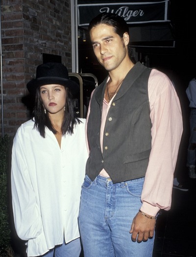 Danny Keough with Lisa Marie Presley