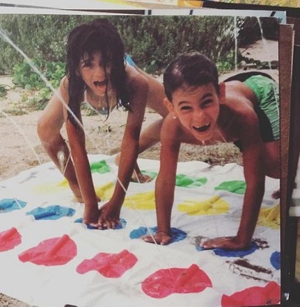 Eilyn Jimenez with her brother Abel Leyva