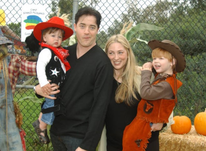 Griffin Arthur Fraser and his parents