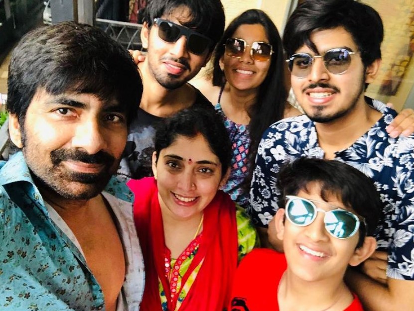 Kalyani Teja with her family