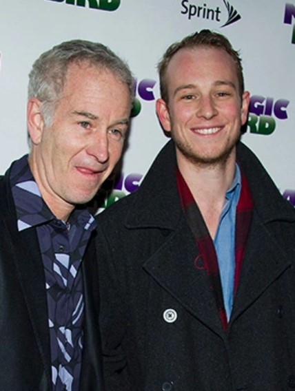Kevin McEnroe with his father