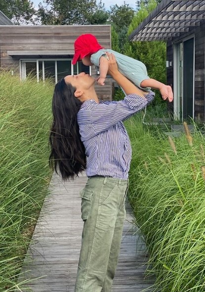Lily Kwong and her baby boy Leo