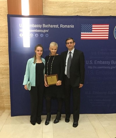 Sabina Fati at the US Embassy