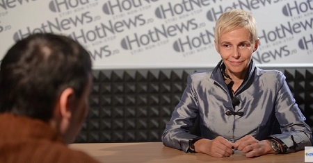 Sabina Fati in an interview