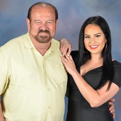 Siera Santos with her father