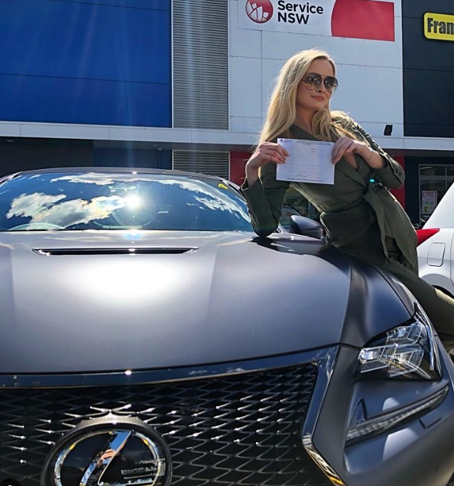 Simone Holtznagel bought her Lexus car in 2018