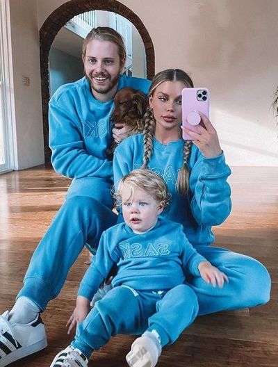 Skye Wheatley's husband with her son Forest