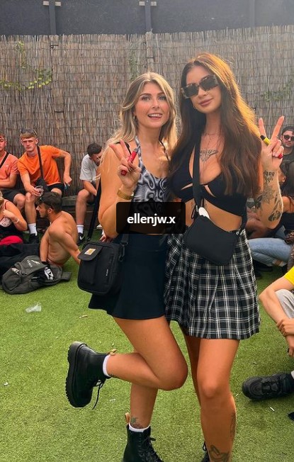 Sophie Carpenter with her friend
