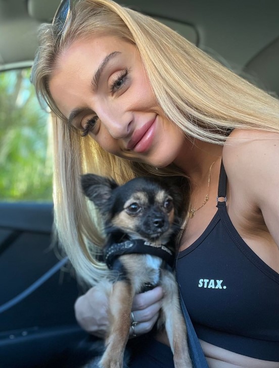 Tamara Djordjevic with her dog