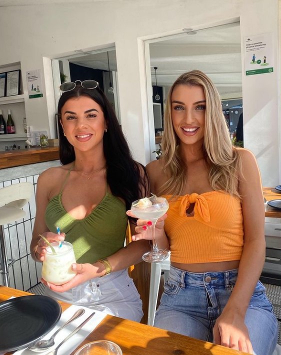 Tamara Djordjevic with her friend