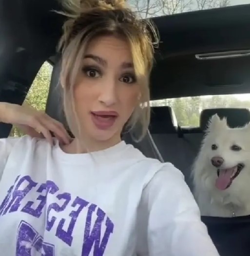 Tanya Pardazi's photograph with her dog
