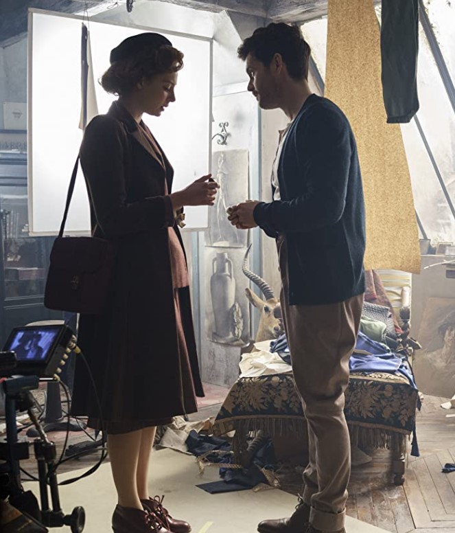 Tom Riley and Jenna Thiam in The Collection