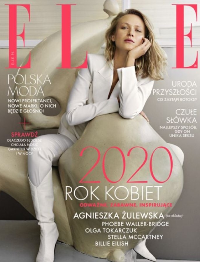 Agnieszka Zulewska appeared on the cover page of Elle Poland magazine