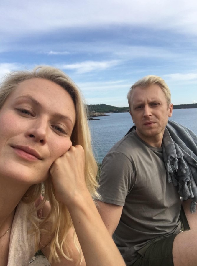 Agnieszka Zulewska with a co-actor