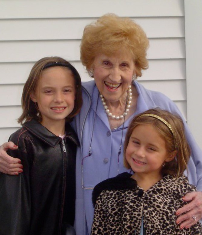 An old image of Syd Smith with her sister Emma Blair Smith and grandmother