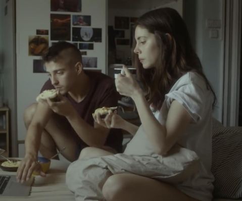 Aya Wolf with her co-actor Oriol Colomar