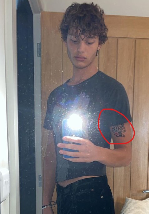 Bobby Brazier inked tattoo on his arm