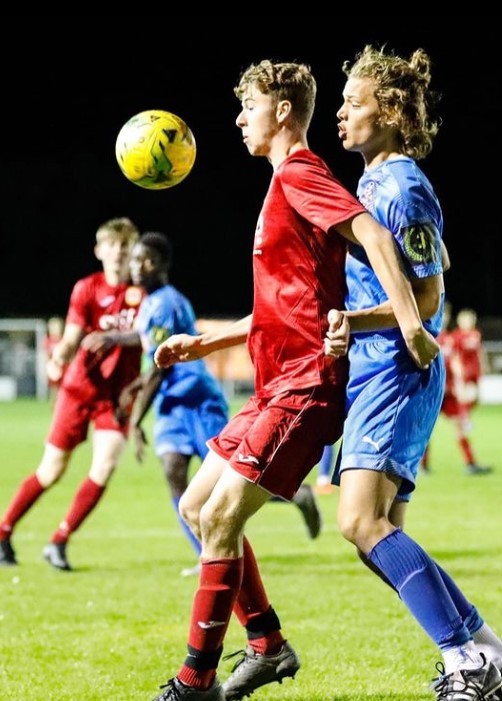 Bobby Brazier plays football game