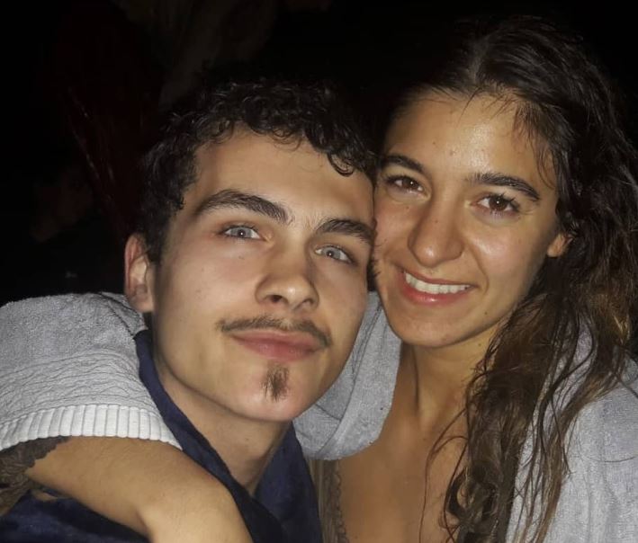 Candela with her close friend Checho Castellanos
