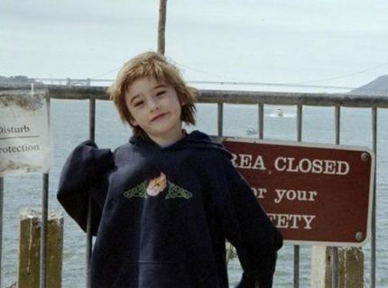 Childhood photo of Angus Cloud