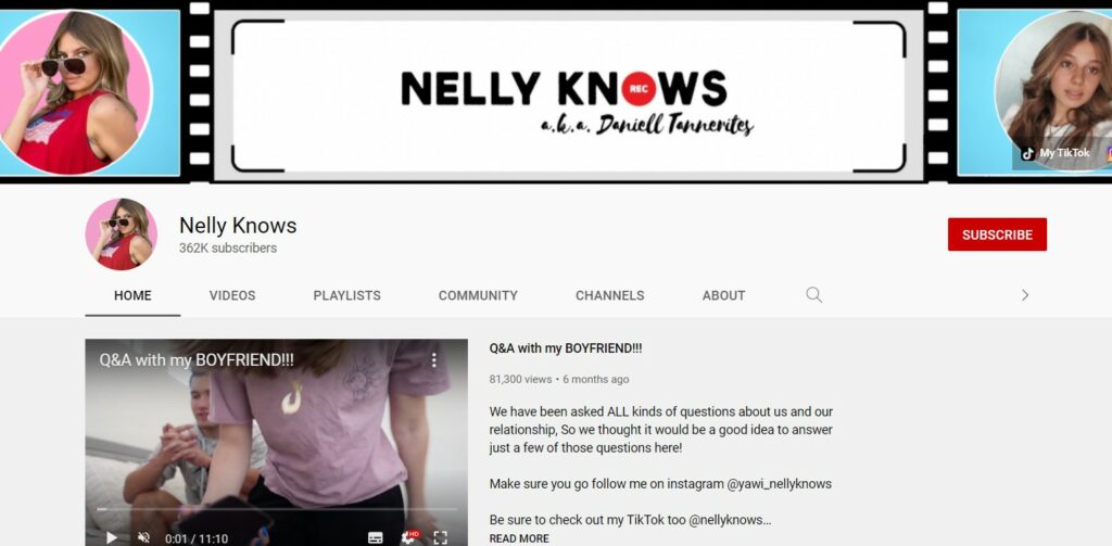 Daniell Tannerites YouTube page