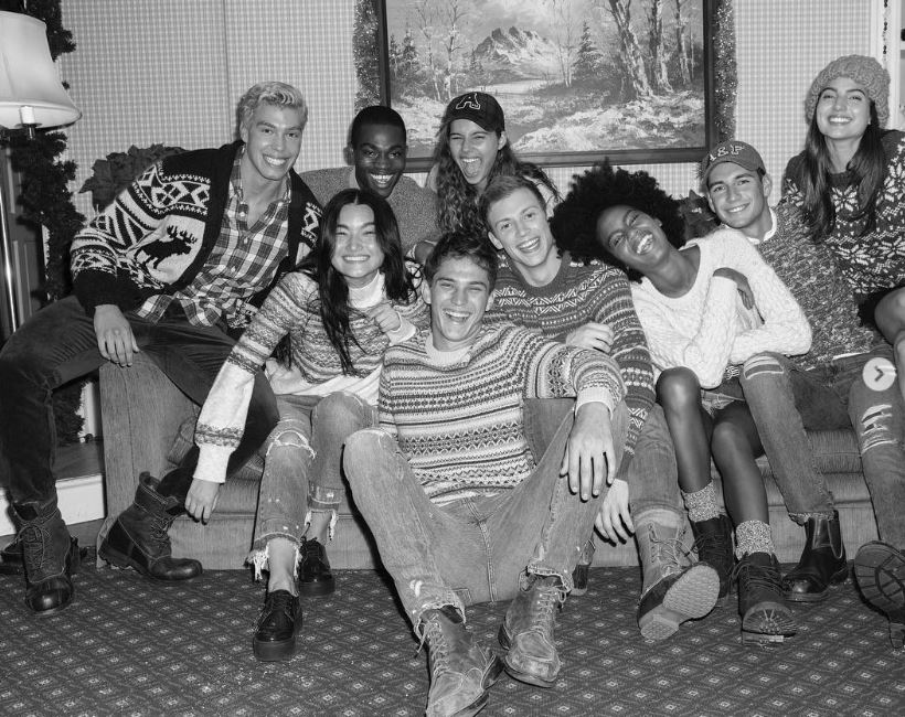 Derek with his friends