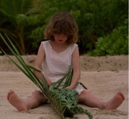 Elva playing the role of Young Emmeline in the 1980s movie