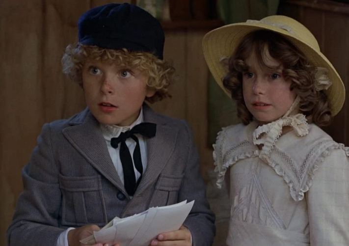 Elva with her co-actor in the movie The Blue Lagoon