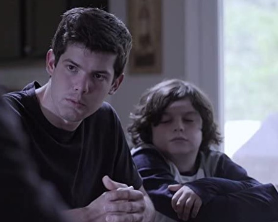 Griffin Santopietro with Luke Georgecink in TV series Homicide Hunter