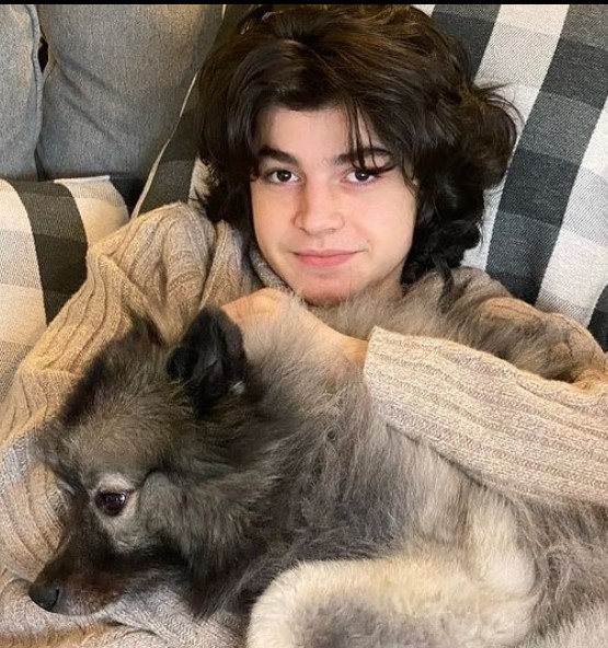Griffin Santopietro with his pet