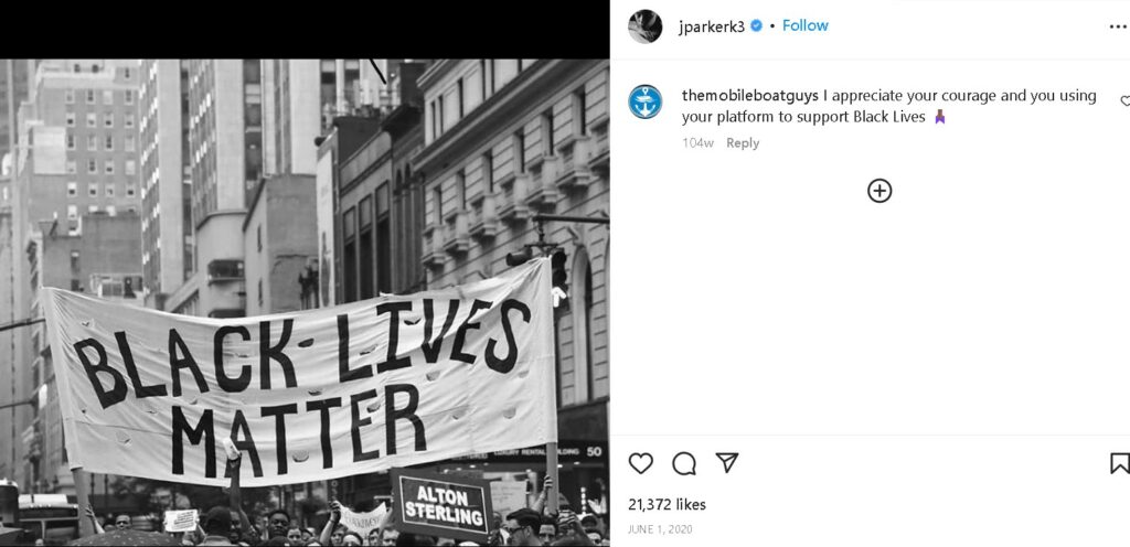 Jessica Parker Kennedy supports Black Lives Matter protest